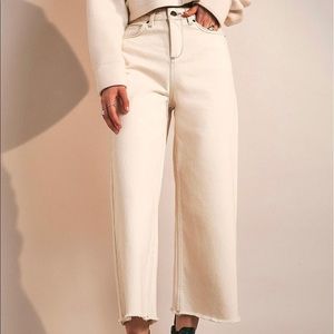 Urban Outfitters BDG Flood Ecru Jeans